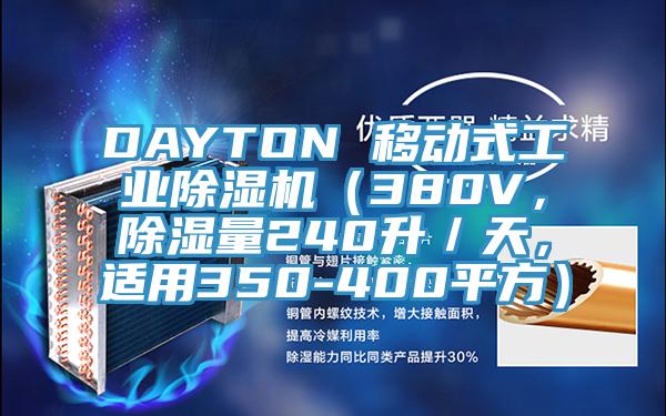 DAYTON 移動式工業(yè)除濕機(jī)（380V，除濕量240升／天，適用350-400平方）