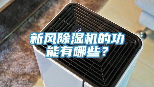 新風除濕機的功能有哪些？