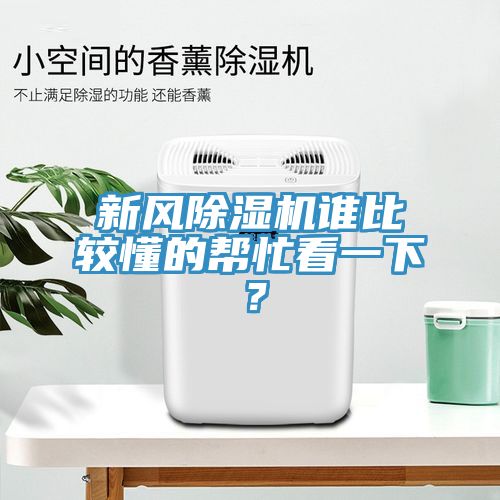 新風除濕機誰比較懂的幫忙看一下？