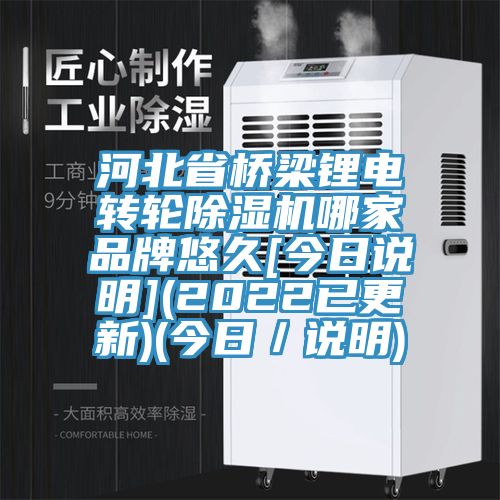 河北省橋梁鋰電轉(zhuǎn)輪除濕機(jī)哪家品牌悠久[今日說明](2022已更新)(今日／說明)