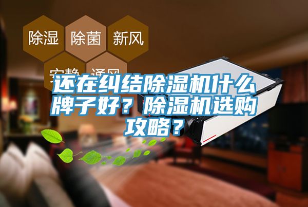 還在糾結除濕機什么牌子好？除濕機選購攻略？