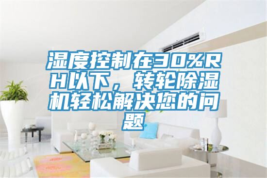 濕度控制在30%RH以下，轉(zhuǎn)輪除濕機輕松解決您的問題