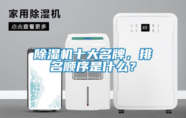 除濕機十大名牌，排名順序是什么？