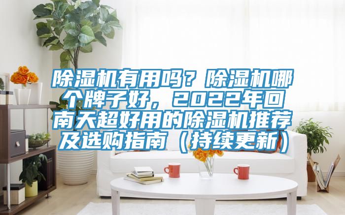 除濕機有用嗎？除濕機哪個牌子好，2022年回南天超好用的除濕機推薦及選購指南（持續(xù)更新）